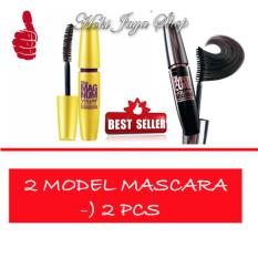 HOKI COD - Mascara Waterproof - Maskara Hitam - 1 Pcs FREE Mascara Magnum Model Kuning - 1 Pcs