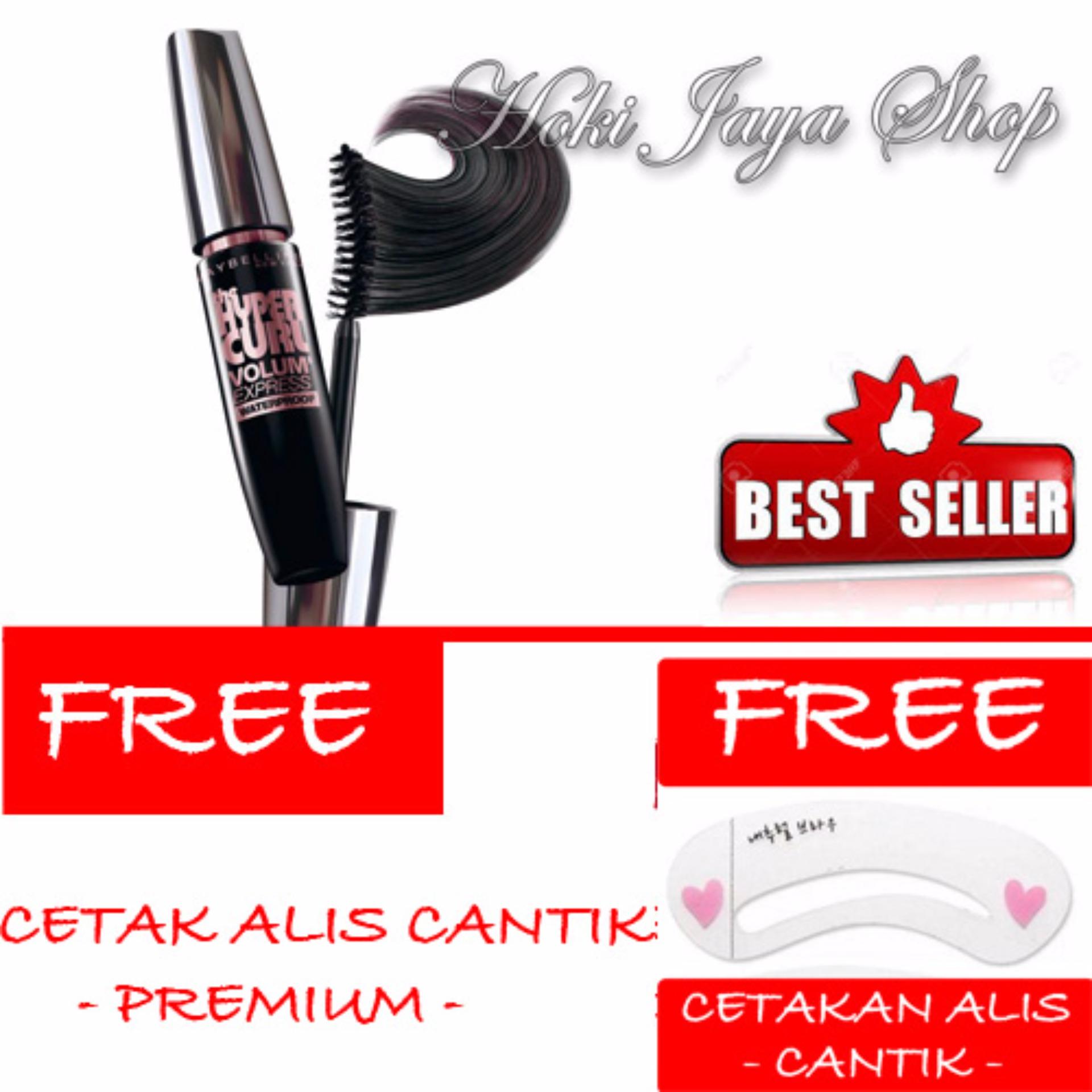 HOKI COD -  Mascara Waterproof - Maskara Hitam Quality Premium - 1 Pcs + Gratis Cetak Alis Cantik Premium