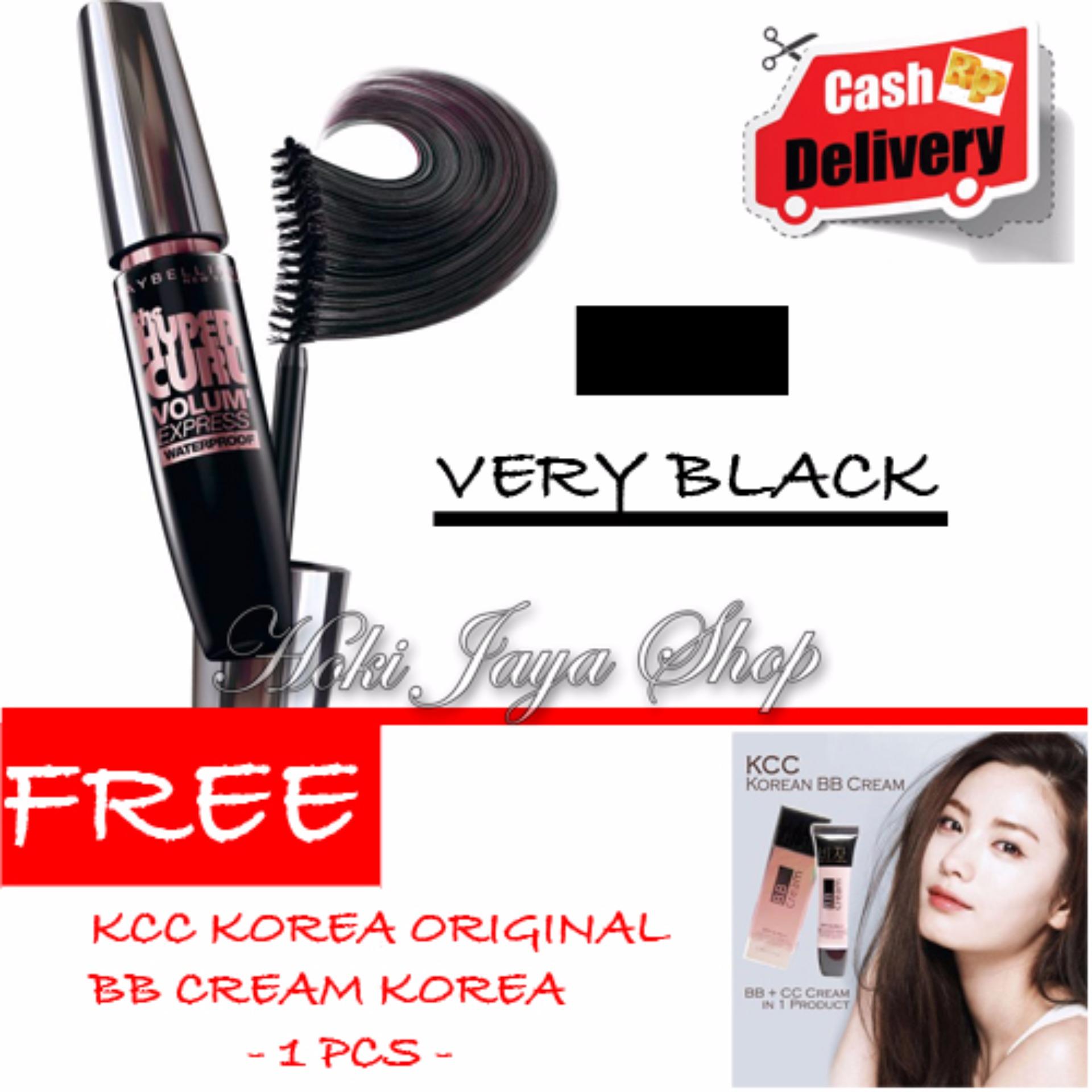 HOKI COD -  Mascara Waterproof - Maskara Hitam Quality Premium - 1 Pcs + Gratis KCC Korea BB Cream Korea Original - 1 Pcs