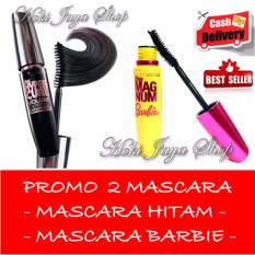 HOKI COD - Mascara Waterproof - Maskara Hitam Quality Premium - 1 Pcs + Gratis Mascara Kuning Barbie Kualitas Bagus - 1 Pcs