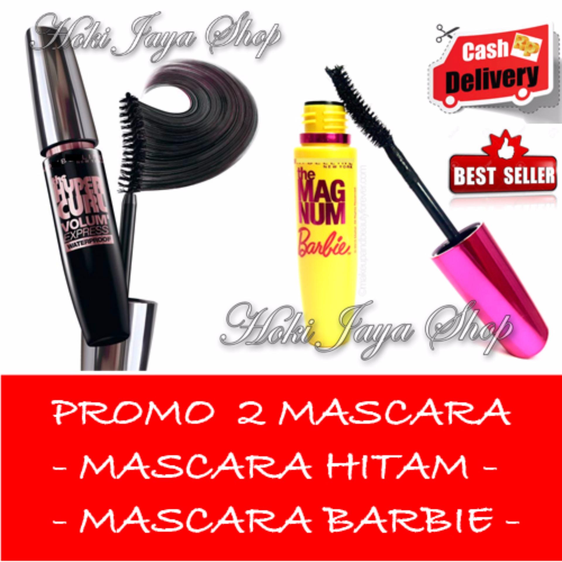 HOKI COD -  Mascara Waterproof - Maskara Hitam Quality Premium - 1 Pcs + Gratis Mascara Kuning Barbie Kualitas Bagus - 1 Pcs