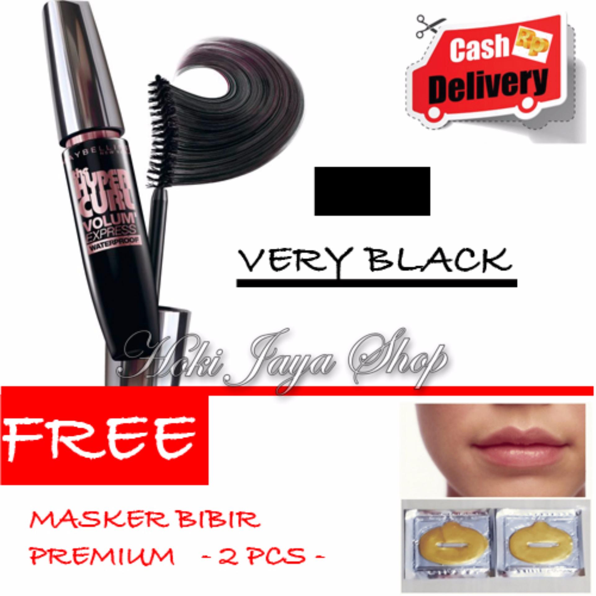 HOKI COD -  Mascara Waterproof - Maskara Hitam Quality Premium - 1 Pcs + Gratis Masker Bibir Premium - 2 Pcs