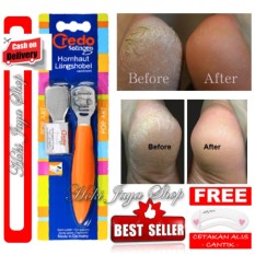 HOKI COD - Penghalus Tumit Dan Telapak Kaki Kasar - Pembersih Tumit - Credo Solingen Hornhaut Langshobel - Orange + Gratis Cetak Alis Cantik - Premium