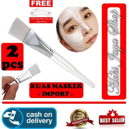 HOKI COD - Prime Kuas Masker Import Bening Kualitas Bagus - 2 Pcs + Gratis Cetak Alis Cantik - Premium HOKI COD - Prime Kuas Masker Import Bening Kualitas Bagus - 2 Pcs + Gratis Cetak Alis Cantik - Premium