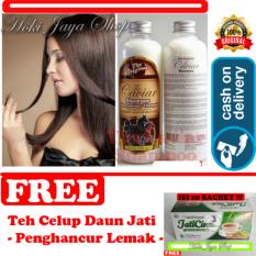 HOKI COD - Shampo Caviar - Shampo Kuda Sudah BPOM - 250 mL + Gratis Teh Daun Jati Cina Celup Herbal Penghancur Lemak Dan Diet Alami Original Premium - 1 Paket Isi 20 Teh Celup
