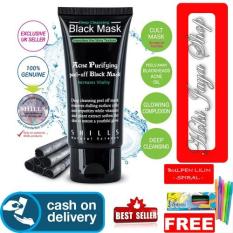 HOKI COD - Shills Black Mask Original PRemium - Masker Hitam Deep Cleansing Peel Of Mask - Bioaqua + Gratis Pulpen Lilin Unik Serba Guna Hitam Pekat - 1 Pcs