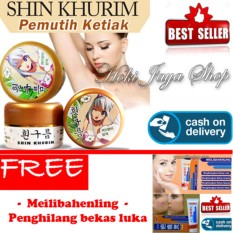 HOKI COD - Shin Khurim Pemutih Ketiak dan Selangkangan Premium - 1 Pcs + Gratis Meilibahenling - Penghilang Bekas Luka Original Import - 1 Pcs