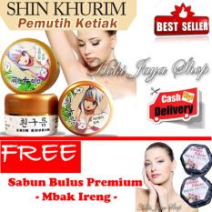HOKI COD - Shin Khurim Pemutih Ketiak dan Selangkangan Premium - 1 Pcs + Gratis Sabun Bulus Mbak Ireng Pembesar Payudara dan Pengencang Kulit Premium - 1 Pcs