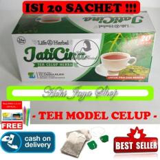HOKI COD - Teh Daun Jati Cina Celup Herbal Penghancur Lemak Dan Diet Alami Original Premium - 1 Paket Isi 20 Teh Celup + Gratis Pulpen Lilin Unik Serba Guna Hitam Pekat - 1 Pcs