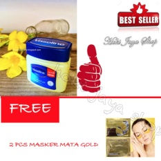 HOKI COD - Vaseline 60ml Petroleum Jelly Asli Murni 100% Original Arab - 1 Pcs FREE Masker Mata Gold - 2 Pcs