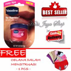 HOKI COD - Vaseline Lip Therapy Rosy Lips Premium Therapy - 1 Pcs + Gratis Celana Dalam Menstruasi Anti Bocor Warna Unik - 1 Pcs