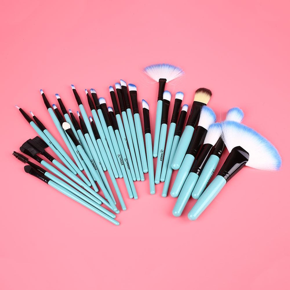 32pcs Foundation Liquid Brush Multi-Function Makeup Synthetic Hair With Bag 32pcs Foundation Liquid Brush Multi-Function Makeup Synthetic Hair With Bag