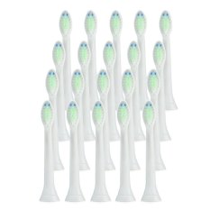 HX6064 20 Buah Pengganti Kepala Sikat For Philips Sikat Gigi Elektrik (putih)-International