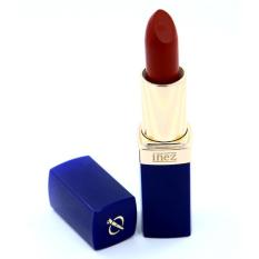 Inez Lipstick 09 Burgundy Red - Lipstik, Perlindungan Kulit Bibir, warna Bibir