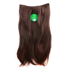 Instaclip Hairclip Straight Darkbrown 60 cm / Hair clip klip Lurus Korea Coklat Tua Big Layer Full head