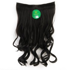 Instaclip Hairclip Wavy Black 60 cm / Hair clip klip Wave Ombak Korea Hitam Big Layer Full head