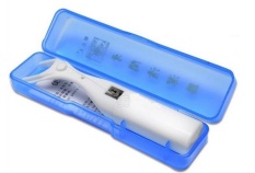 Interdental Cleaner Micro Wax Mint 30 Meters Ultra Tipis Flat Wire Reusable Dental Floss Holder Giftbox Gigi Flosser, Putih-Intl
