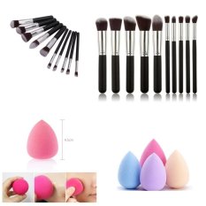JBS Kuas Makeup Brush Set Cosmetic Blending Pencil Brushes - 10 Pcs - Spon Make Up - Spon Beauty Blender Random
