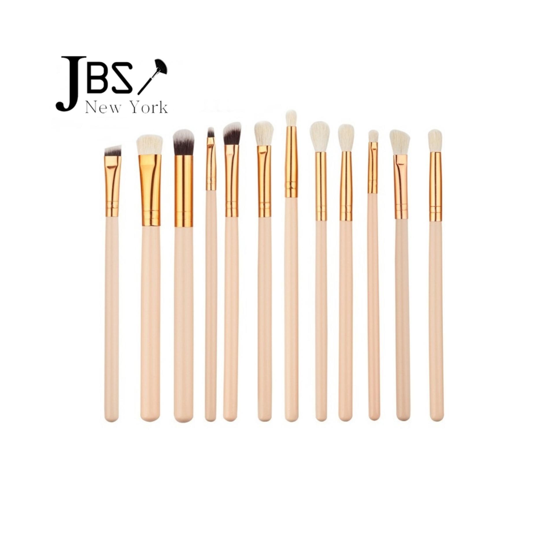 JBS New York makeup brush / 12 buah set sikat kuas perona alat rias / brush eye rush  cream / K - 047