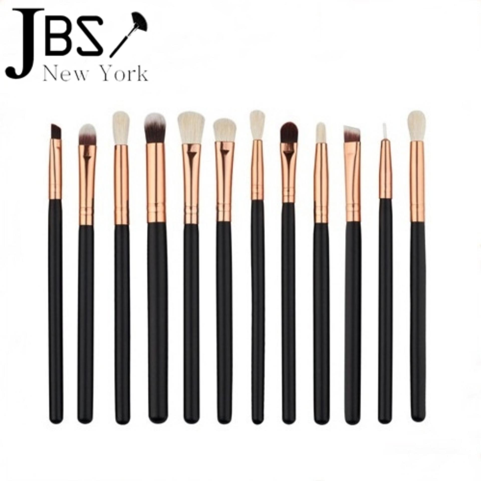 JBS New York makeup brush / 12 buah set sikat kuas perona alat rias / brush eyerush gold / K - 046 JBS New York makeup brush / 12 buah set sikat kuas perona alat rias / brush eyerush gold / K - 046