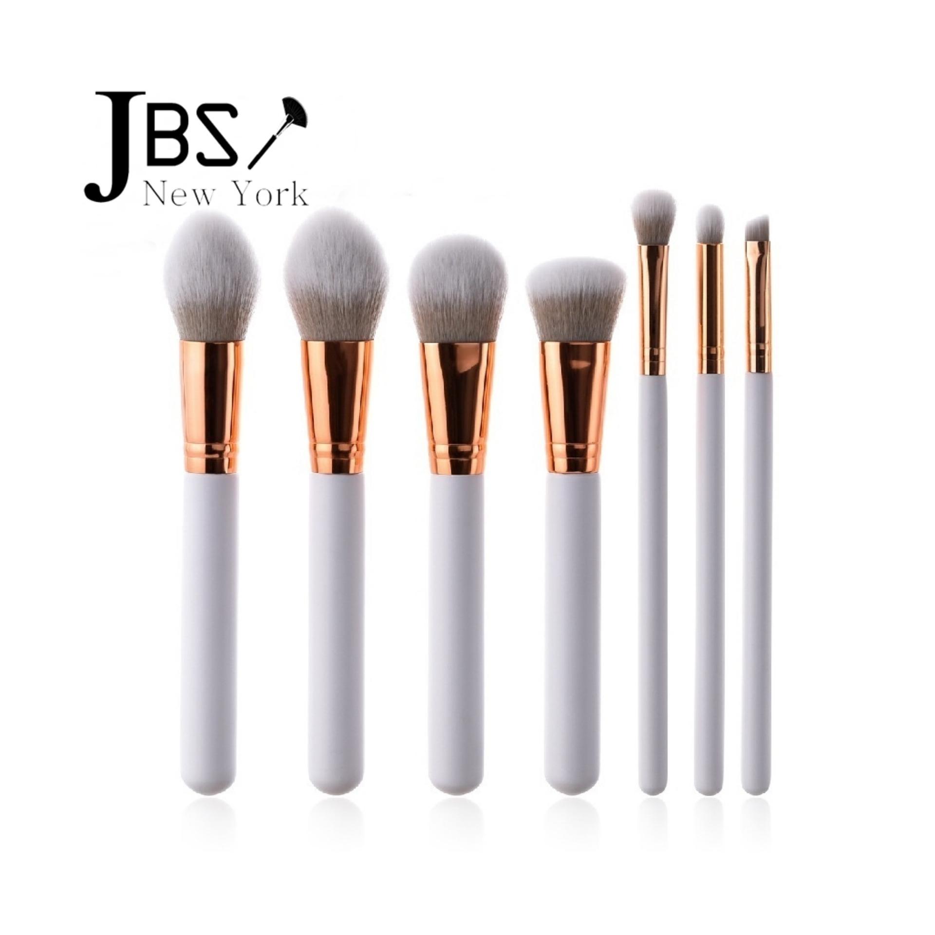 JBS New York makeup brush / 7pcs Makeup Brush Set Professional Natural Bamboo Handles Super Soft Bristles Eco-friendly Foundation/Face Powder/Concealer/Eyeshadow/Blending/Contour / K - 024