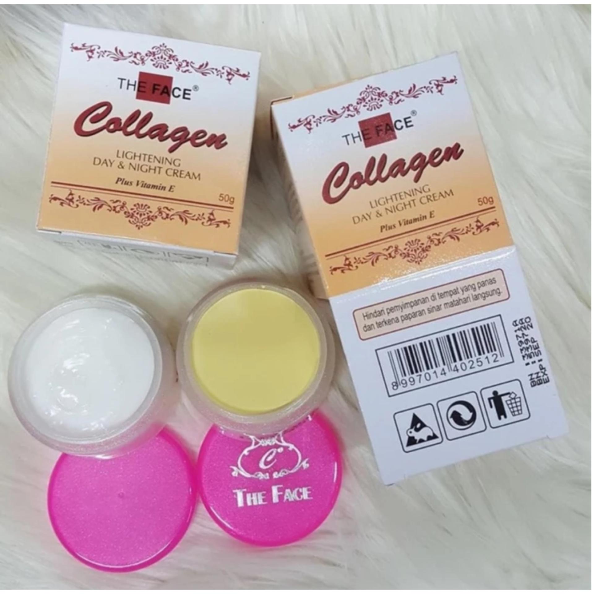 JBS - The Face Cream Collagen 2in1 Day & Night - Cream Collagen By The Face Siang Malam  