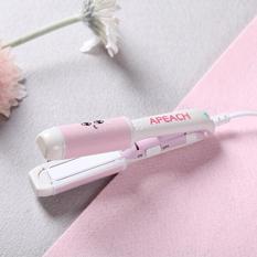 Jiu Keramik Barang Rambut Curler Keriting Rambut Lurus Volume Ganda-Menggunakan Splint Lurus Klip Lurus Curly Rambut Curler mawar Merah (Kartun Bubuk Eager untuk Membeli Sebuah 5) -Internasional
