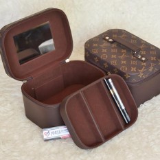 Jogja Craft NYB023LV Traveller Make Up Pouch - Kotak Tempat Kosmetik (Mono Coklat)