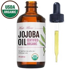 Minyak Jojoba (2 Oz), USDA Organik, 100% Murni Cold Pressed, Tidak Dimurnikan. Merevitalisasi Rambut dan Memberikan Kulit Yang Bercahaya dan Awet Muda. Besar Perawatan untuk Wajah, Bibir, Kutikula, Stretch Mark, Jenggot-Intl