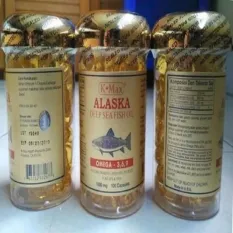 K-MAX ALASKA DEEP SEA(Tutup Kuning)Minyak Ikan Omega 3 6 9,Vitamin E /VAGANZA.