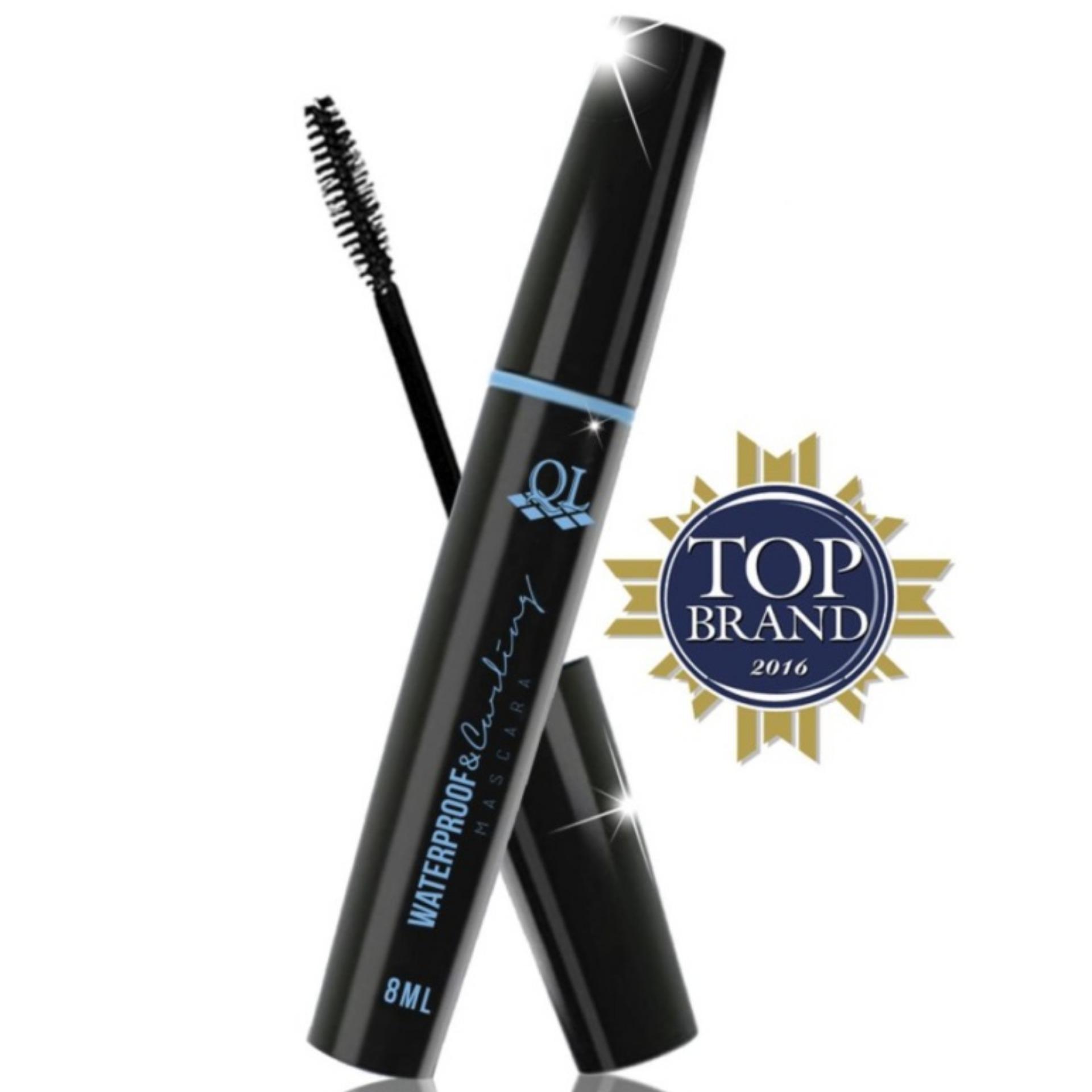 (KEMASAN HITAM) QL WATERPROOF & CURLING MASCARA - BLACK 