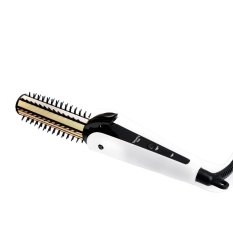 Kemei KM-6877 Catok Lurus/Wavy/Curly 3in1 - Putih