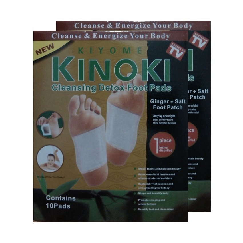 Kinoki - Koyo Kaki Herbal Detox Foot Patch Gold - 2 Kotak isi 20pcs