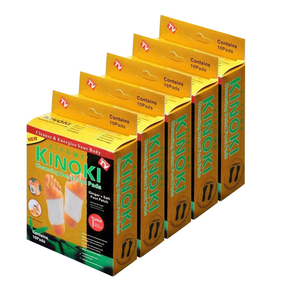 Kinoki Koyo Kaki Herbal Detox Foot Patch Gold - 5 Kotak isi 50pcs