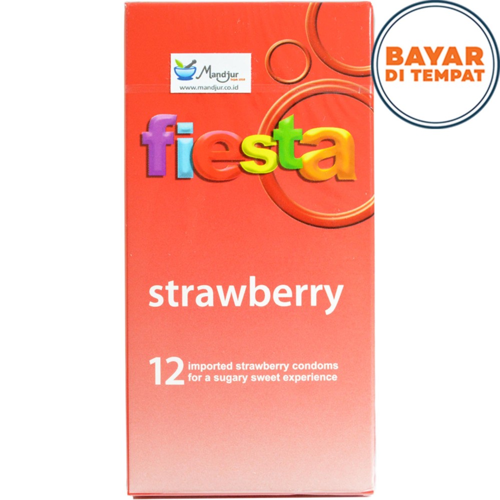Kondom Fiesta Strawberry - Isi 12