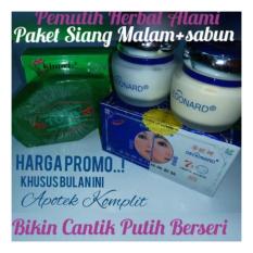 Krem Pemutih Wajah Asli~ Deoonard Whitening Cream + Sabun Super Pencerah Muka ~ Ampuh Menghilangkan Flek & Jerawat ( Obat Flek Hitam Di Wajah, Deonard Krem Pemutih Siang Malam,Donard Krim Ampuh Mengobati Jerawat & Memutihkan Wajah Pria Wanita )