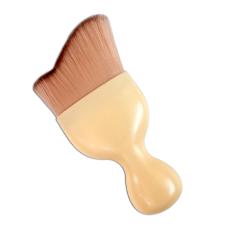 Kuas Make Up Blush On lebar Curved Contouring Blush Brushes - Cream