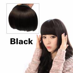 Wanita Klip Pada Depan Poni Fringe Klip Rambut Ekstensi