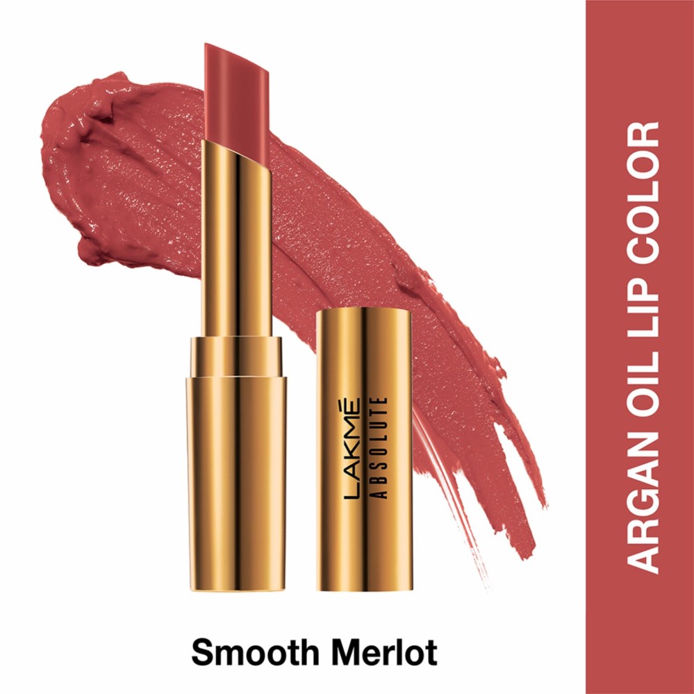 Lakme Absolute Reinvent Argan Oil Lip Color - Smooth Merlot