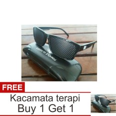Lanjarjaya Kacamata Terapi Pinhole glasses tipe Tp-01 (bonus box) + Buy 1 Get 1