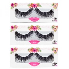 Lashxo Chika Lashes-3 PK Premium Quality Bulu Mata Palsu-Bandingkan dengan Shu Uemura, MAC, MAKE UP FOR EVER, dan Rumah Lashes-Intl