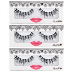Lashxo Wispy Chic-3 PK Premium Quality Bulu Mata Palsu-Bandingkan dengan Shu Uemura, MAC, MAKE UP FOR EVER, dan Rumah Lashes-Intl
