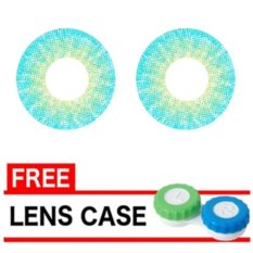Latin 3 Tone Softlens 20.8mm - Blue + Gratis Lens Case