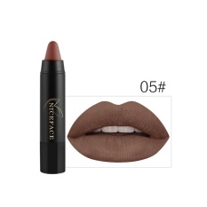 Lipstik Nude Color Lip Stick Waterproof Tahan Lama Mudah Dipakai untuk Makeup Bibir 24 Warna Lip Blam Glossm -Intl