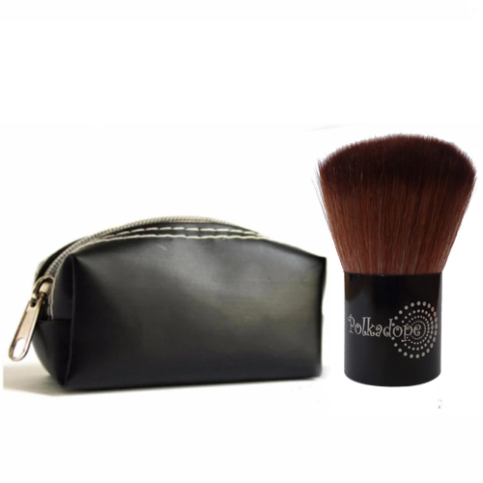 Polkadope Make Up Brush Mini Pouch / Kuas Make Up Dompet Kecil / 1Pcs - Black Polkadope Make Up Brush Mini Pouch / Kuas Make Up Dompet Kecil / 1Pcs - Black