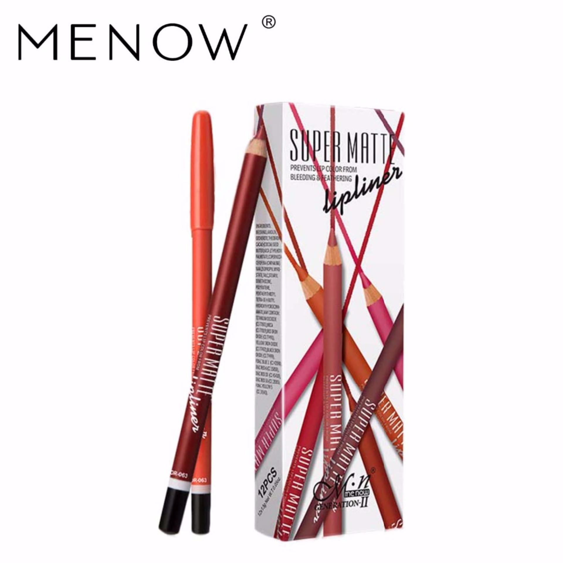 MN Menow True Lips - Generation 2 Super Matte Lip Liner true Lips 1 Box - 12 Pcs