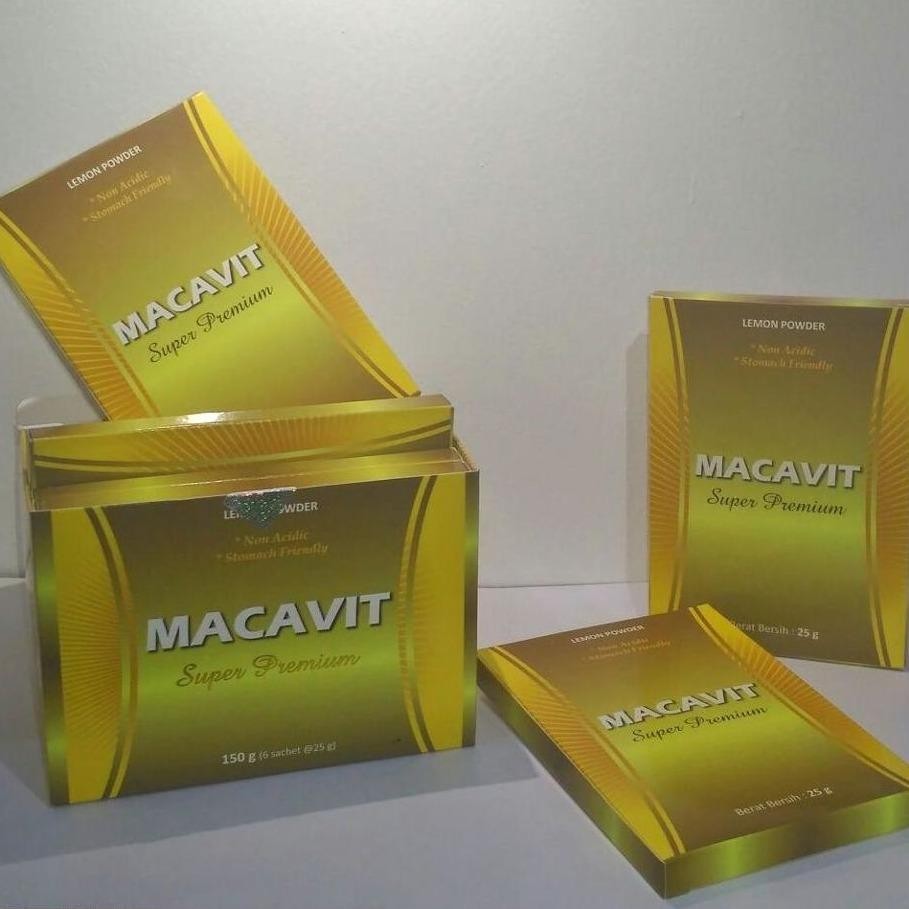 Macavit Lemon Powder Herbal Stamina - 6 sachet