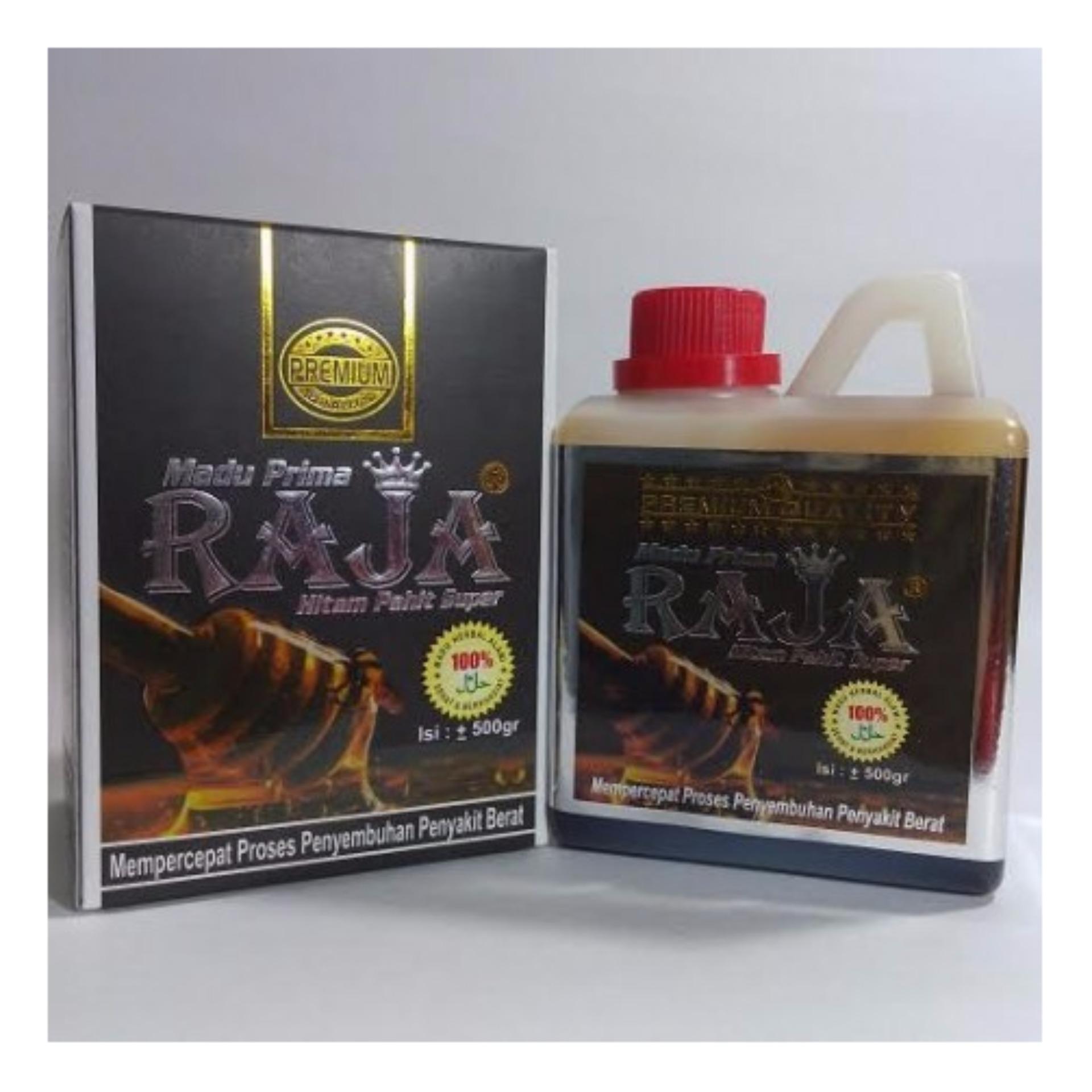 Madu Prima Raja Hitam Pahit Super Isi 500 gr - Paket 2 Botol