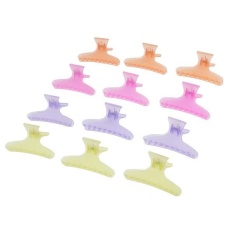 MagiDeal 12 PC Butterfly Rambut Klip Plastik Salon Hairdressing Klem Klip Klip Aneka-Intl