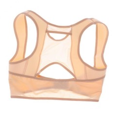 MagiDeal Womens Chest Breast Support Belt Band Posture Corrector Brace S Beige-Intl